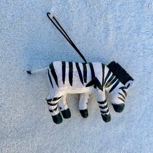 World Market Paper mache zebra Ornament African Circus